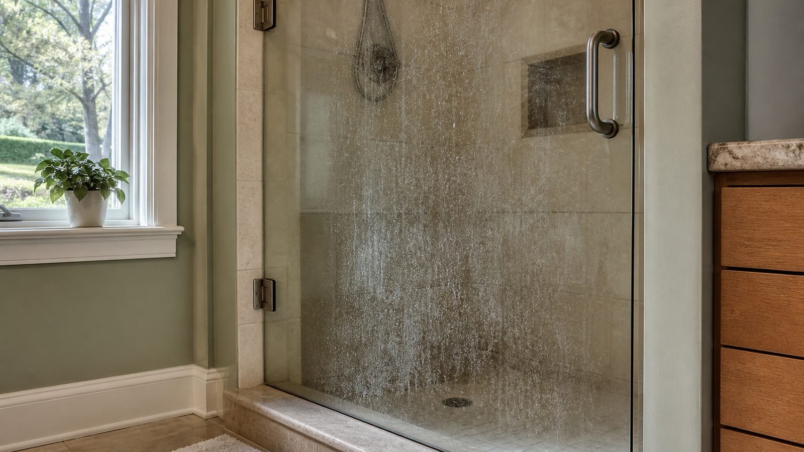 How to Remove Hard-Water Spots From Shower Glass With Less Fume featured image